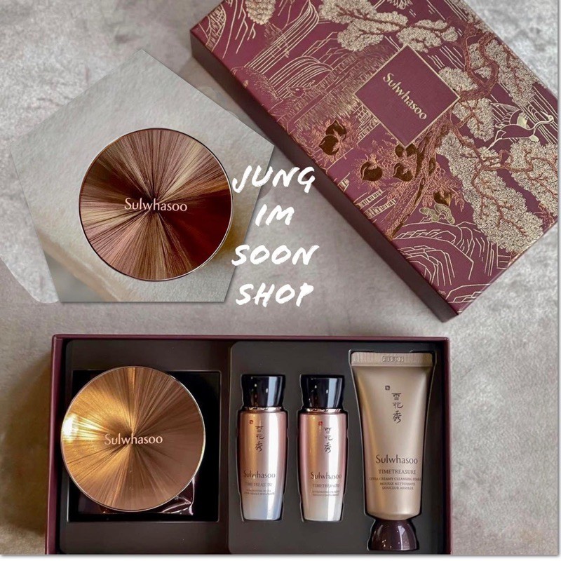 Phấn nước thông đỏ Sulwhasoo Timetreasure Radiance Serum Cushion Set