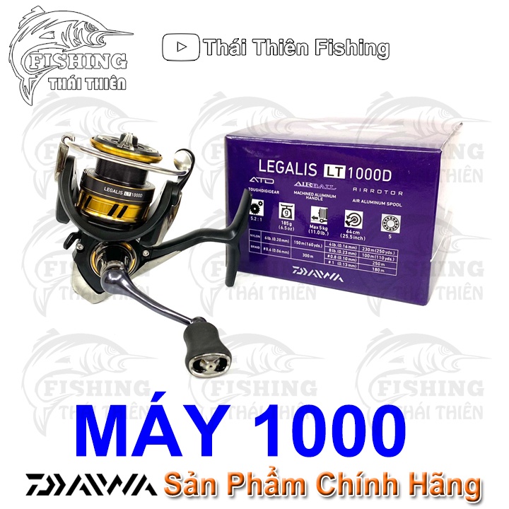 Máy Câu Cá Daiwa LEGALIS LT Dòng Cao Cấp 5 Bạc Đạn Size 1000, 2500, 3000, 4000, 5000, 6000