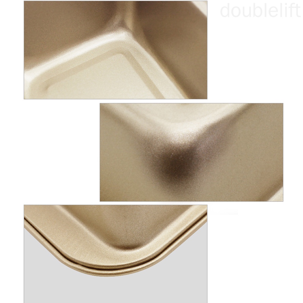 Khuôn Nướng Bánh Hình Chữ Nhật Bằng Thép Carbon Chống Dính Màu Đen