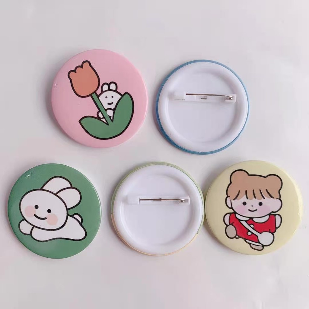 Huy hiệu cài balo cài áo, ghim cài quần áo balo cute dễ thương