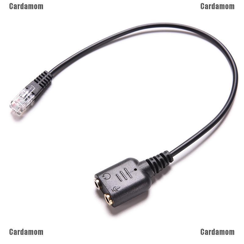 Cáp nối 2 cổng cắm 3.5mm với RJ9 tiện dụng