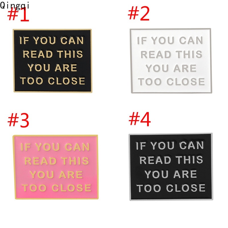 Ghim cài áo MISS ZOE họa tiết chữ cái độc đáo sáng tạo