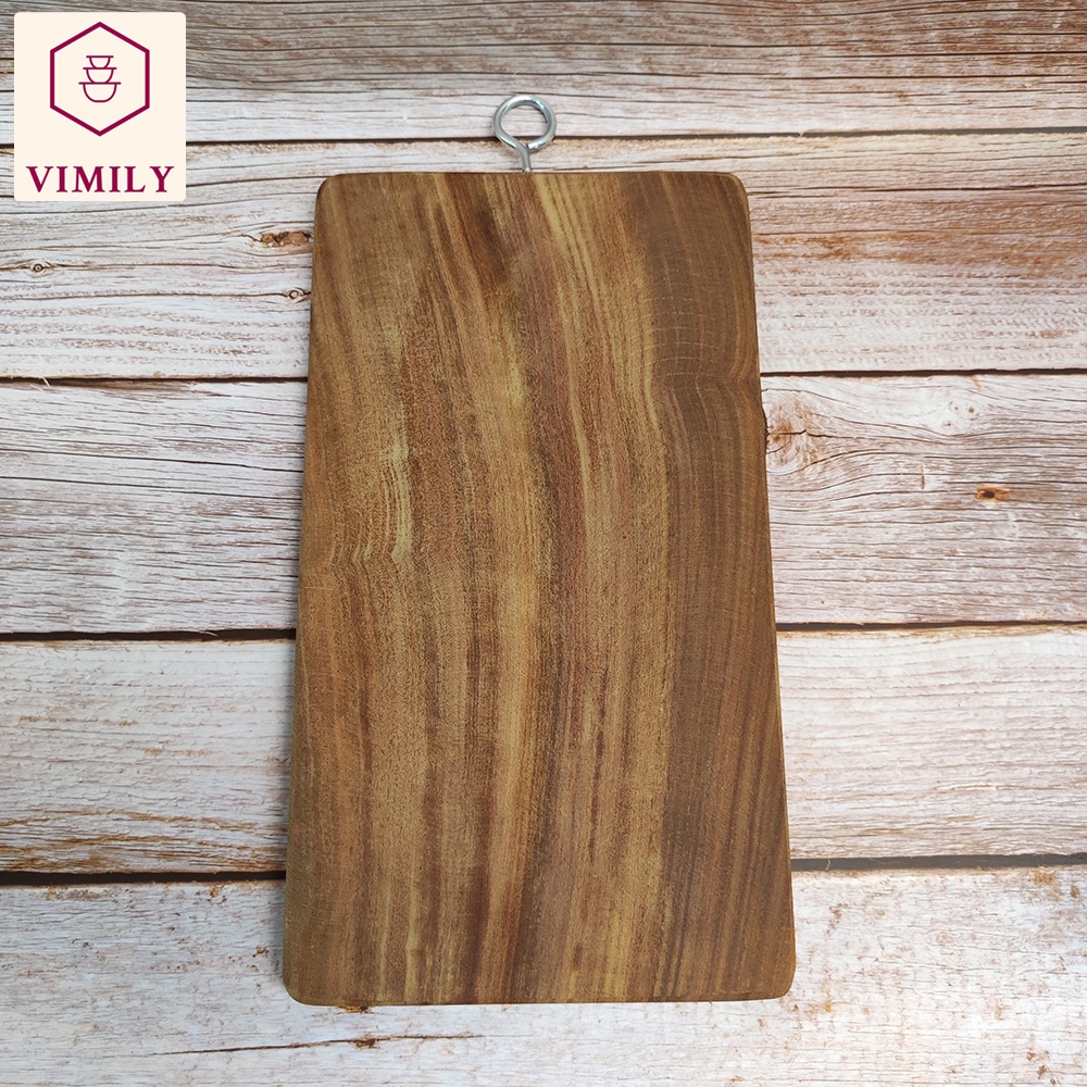 Thớt Nghiến Hình Chữ Nhật Kích Thước 20x30x2,3 Cm - Dùng Để Thái