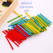 Bảng gỗ học toán có que tính cho bé