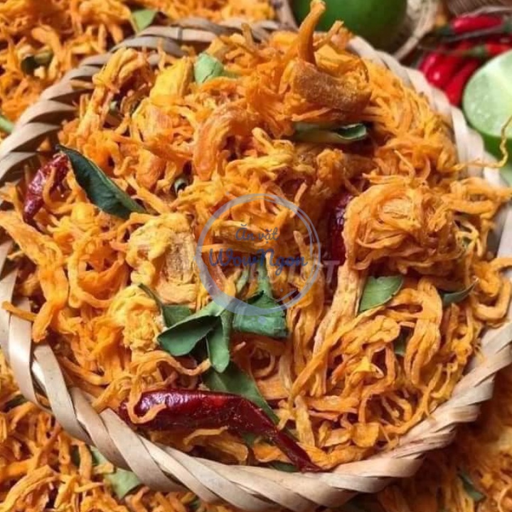 Khô gà lá chanh xé cay 300gram WowNgon đồ ăn vặt Hà Nội | BigBuy360 - bigbuy360.vn