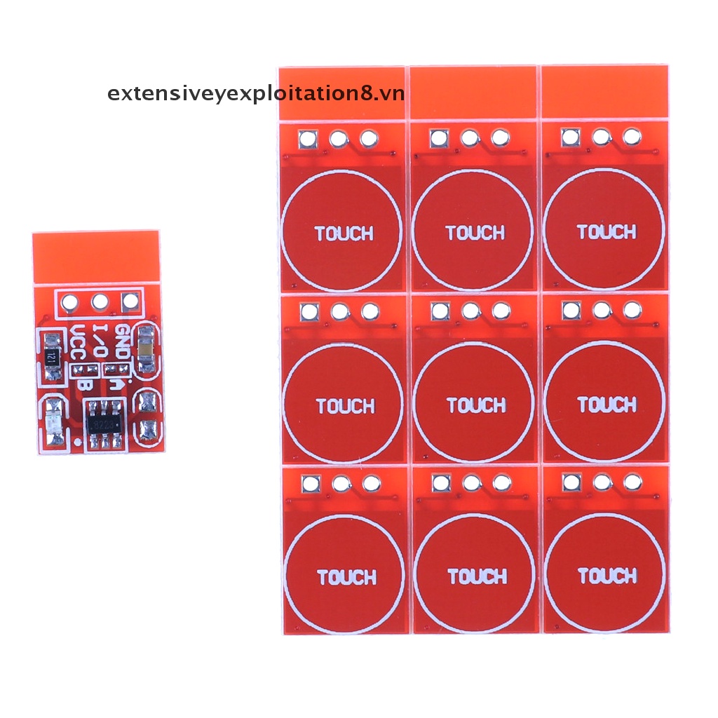 【extensive】 10Pcs TTP223 Capacitive Touch Switch Button Self-Lock Module 【vn】