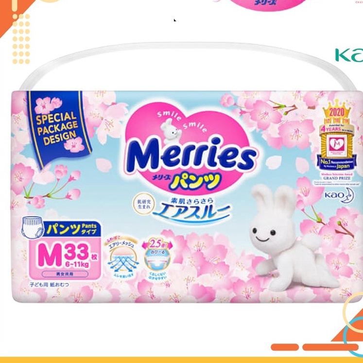 TÃ/BỈM MERRIES SAKURA NHẬT PHIÊN BẢN GIỚI HẠN ĐỦ SIZE M33/L27/XL24.