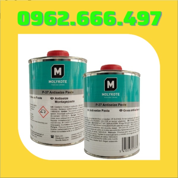 Mỡ Molykote P37 chất bôi trơn dạng paste chịu nhiệt độ cao chứa chất bôi trơn rắn