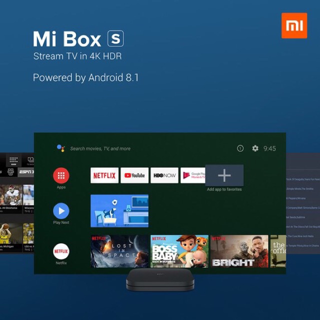 Tivi box xiaomi 4s 4k HD bản quốc tế( hàng cty chính hãng)