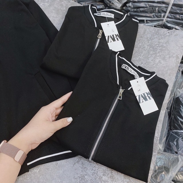 Piqué Bomber Jacket Zara