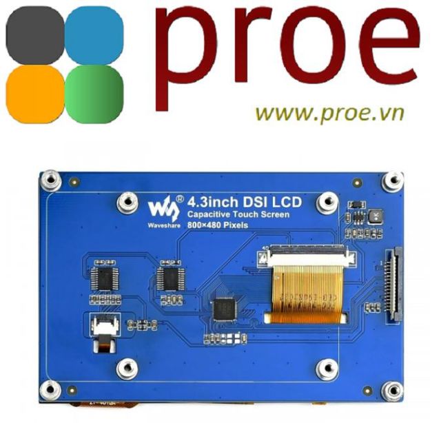 [Mã SKAMPUSHA7 giảm 8% đơn 250k]Màn hình cảm ứng điện dung 4.3 DSI Raspberry Pi | WebRaoVat - webraovat.net.vn