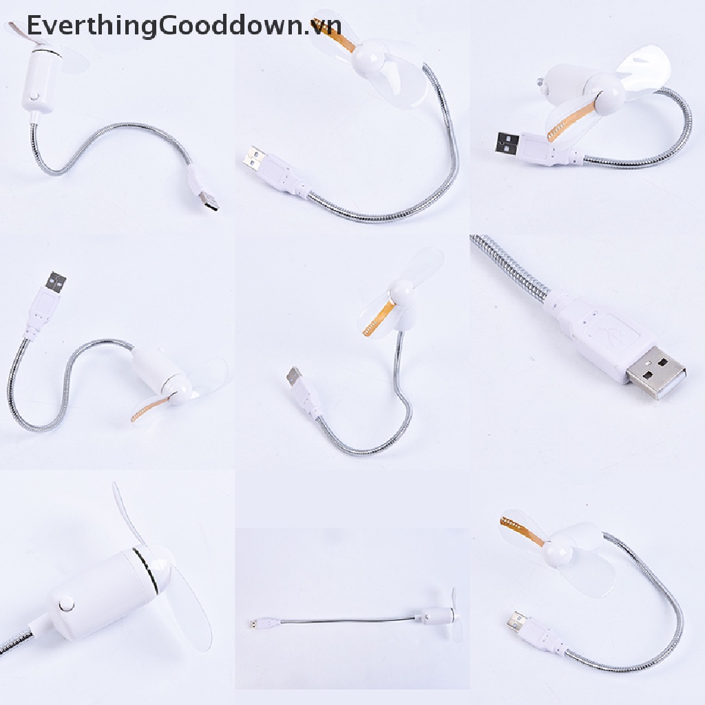 Quạt USB Mini Cầm Tay Màn Hình LED Hiển Thị Dành Cho Laptop / PC