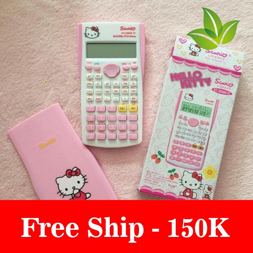 Freeship Máy tính hình Hello Kitty giống FX 500