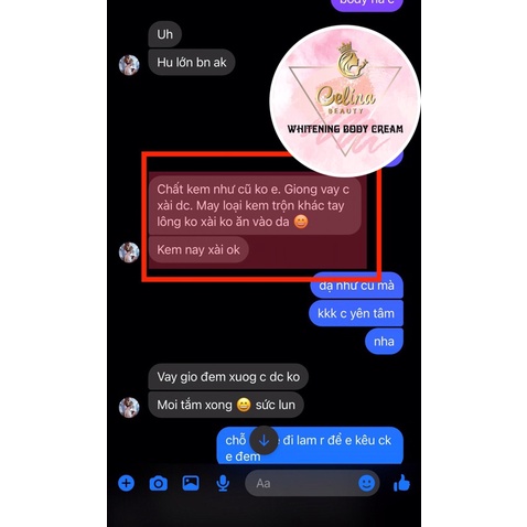 KEM BODY CỐT Ủ