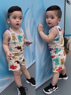 Combo 5 bộ sợi tre ba lỗ cho bé