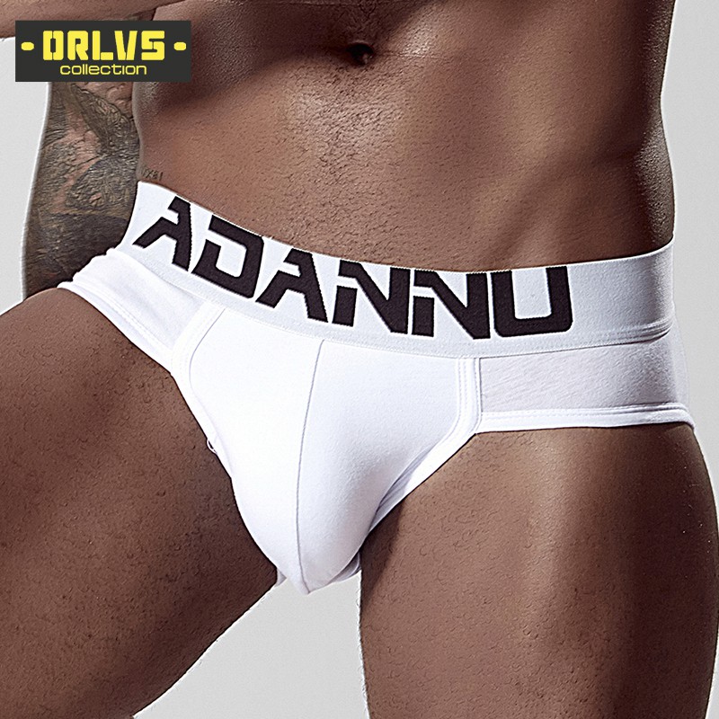 ORLVS Quần lót cotton màu trơn cho nam Ad127