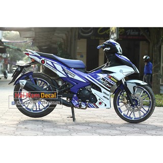 Tem Trùm Exciter 150 Xanh Trắng Ducati Leovince