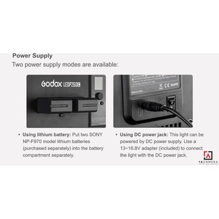 Đèn LED Godox P260C Tặng Adapter
