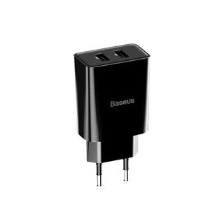 Củ sạc Baseus Speed Mini Dual USB sạc nhanh 2.1A, 10.5W, trang bị 2 cổng sạc USB cho iPhone/Samsung/xiaomi...