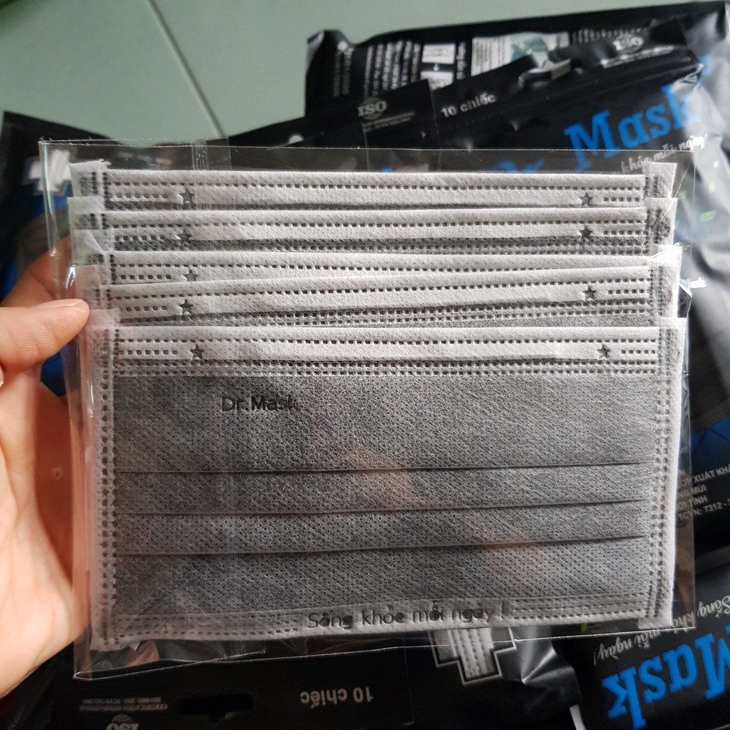 Khẩu trang than hoạt tính Dr.Mark 4 lớp (Sử dụng được nhiều lần) | BigBuy360 - bigbuy360.vn
