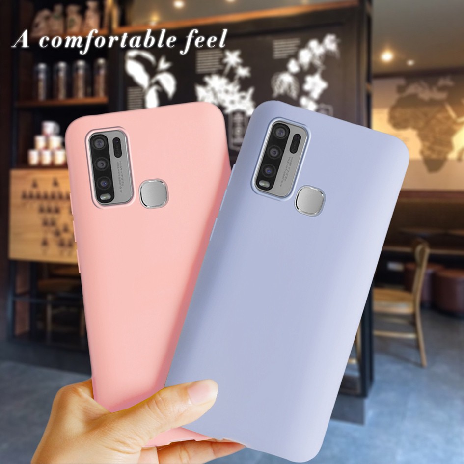 Ốp điện thoại TPU màu trơn thích hợp Cho Vivo Y50 1935 Y30 1938 Vivoy50 Vivoy30