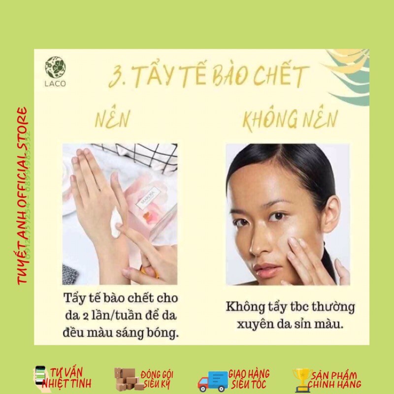 Tẩy Da Chết Marosa Laco💚 Tẩy Da Chết Organic Hàng Chính Hãng Có Thẻ Bảo Hành