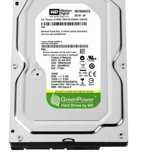 Ổ Cứng Wdc Green 160gb 3.5 "