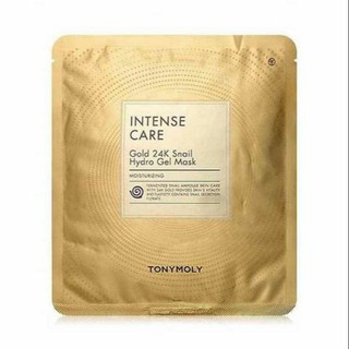 Mặt nạ miếng Tonymoly Intense Care Gold 24k Snail Hydro Gel Mask dạng thạch chống lão hoá