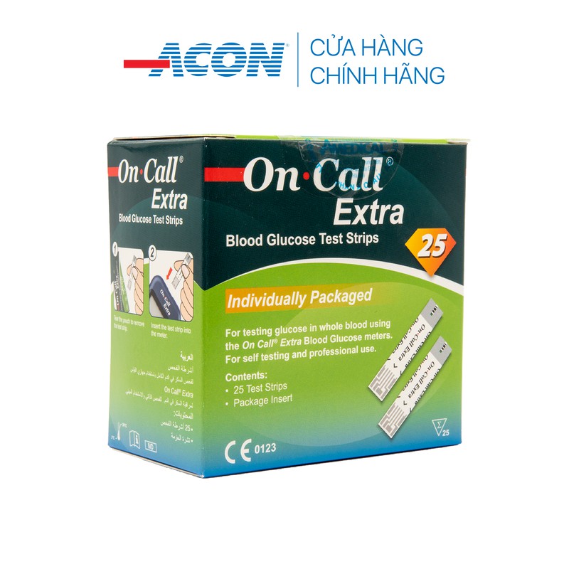 Que thử đường huyết Acon On-call extra (25 - 50 que/hộp)