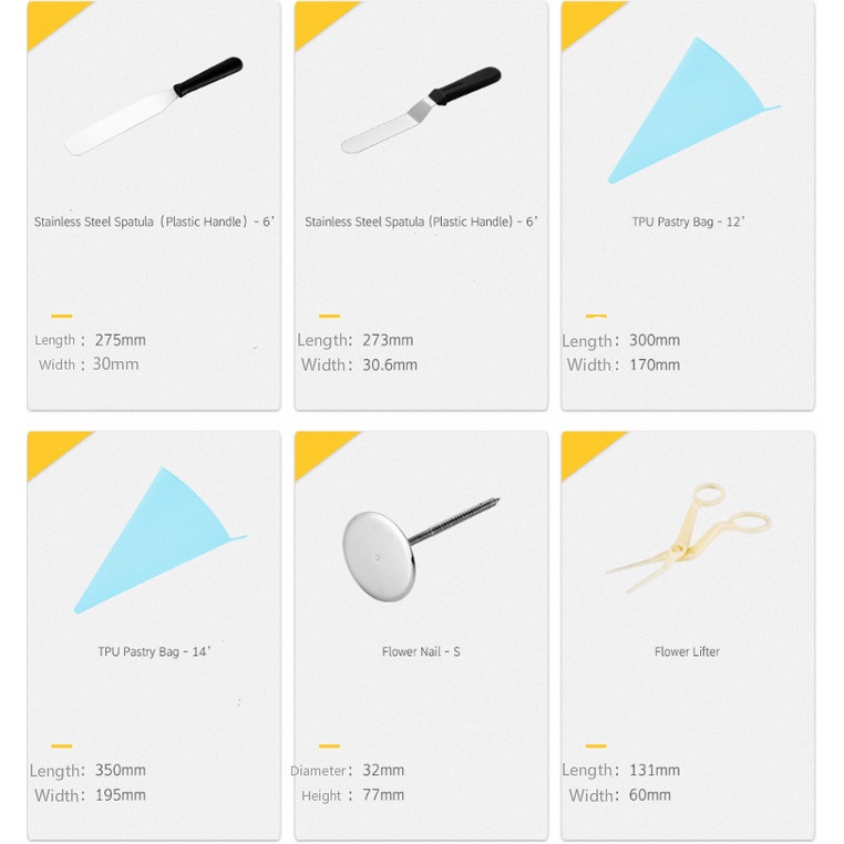 Bộ 106 dụng cụ trang trí bánh kem chuyên dụng