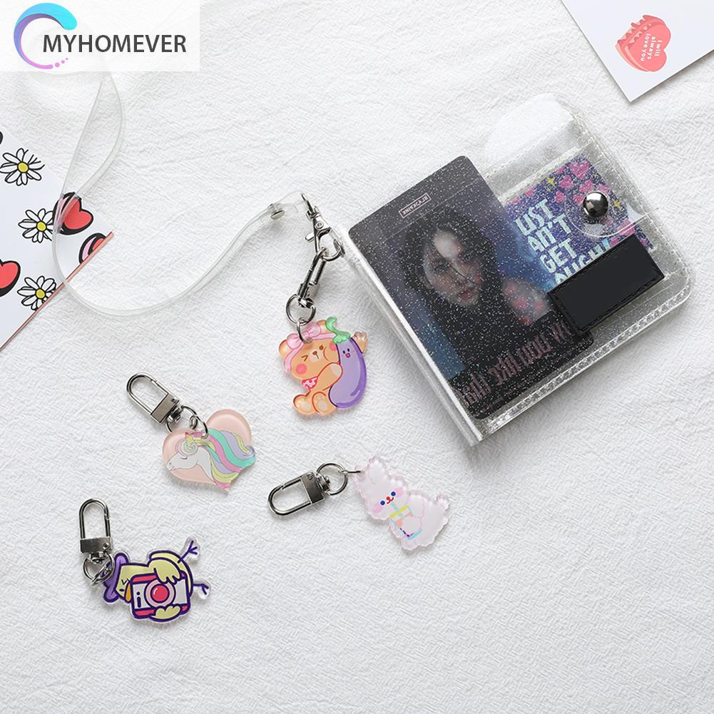 Móc khóa hình hoạt hình bằng acrylic phong cách Hàn Quốc