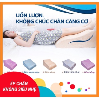 Gối kê chân chống giãn tĩnh mạch yorokobi - kích thước 55cm25cm - hàng thương hiệu - màu xanh than