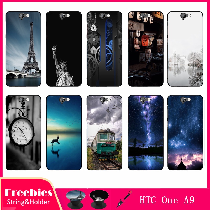 Ốp Điện Thoại Silicon Mềm Có Vòng Đỡ Và Dây Đeo Cho HTC One A9