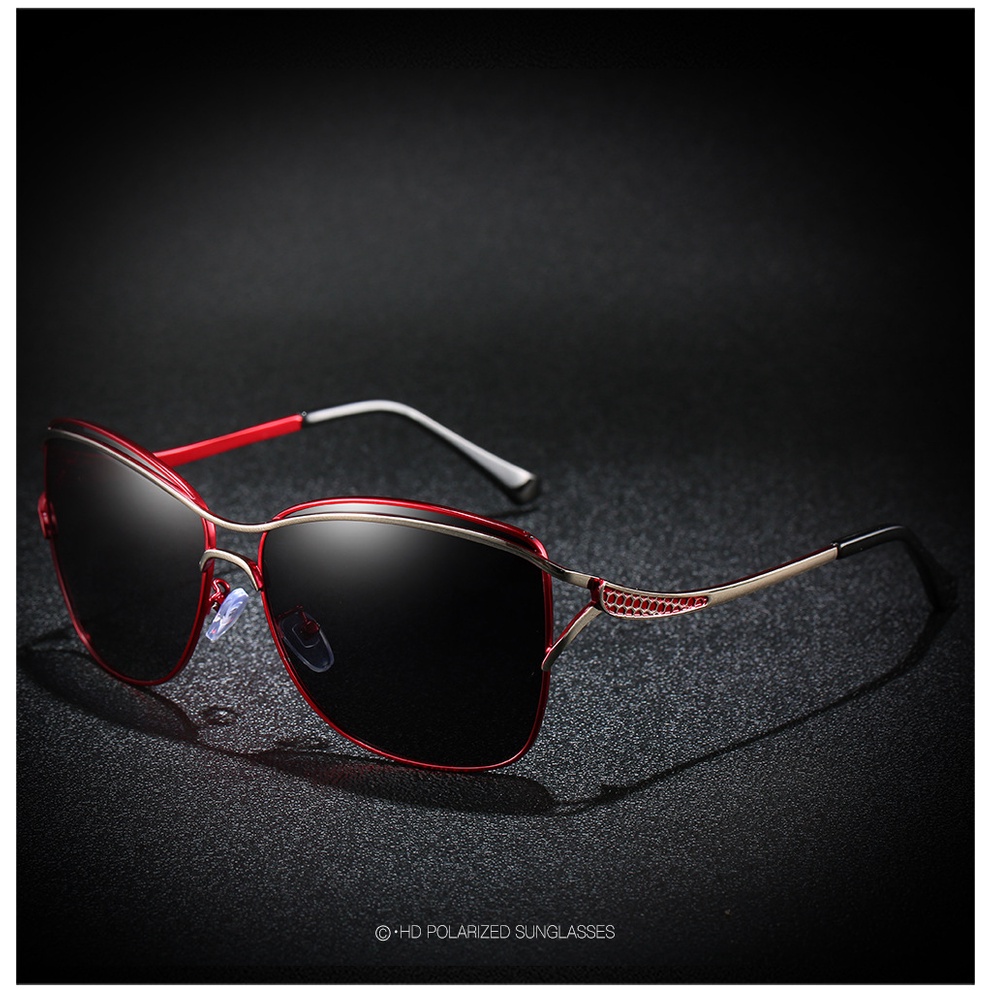 JN IMPRESSION Kính râm phân cực dành cho nữ Người lái xe ô tô Kính nhìn ban đêm Chống lóa Kính râm lái xe đạp phân cực