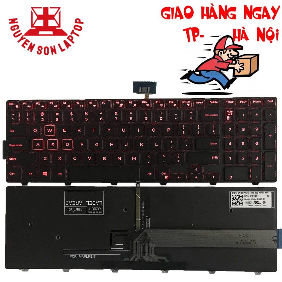 ⚡ Bàn phím Laptop DELL Inspiron 15-5577 15-5576 7559 7557 P57F keyboard ...