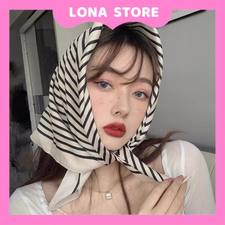 Khăn lụa vuông choàng cổ size 70x70 cm