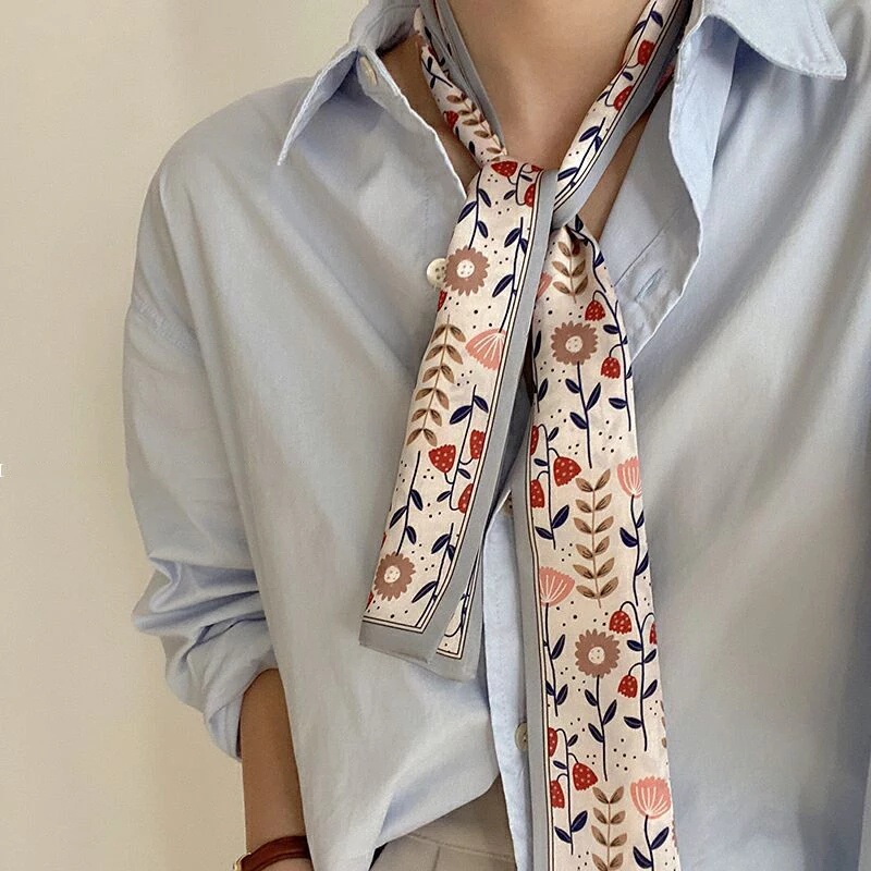 Khăn Lụa Khổ Nhỏ Xinh Xắn JAPANSILK, đa dạng mẫu mã cao cấp, sang trọng