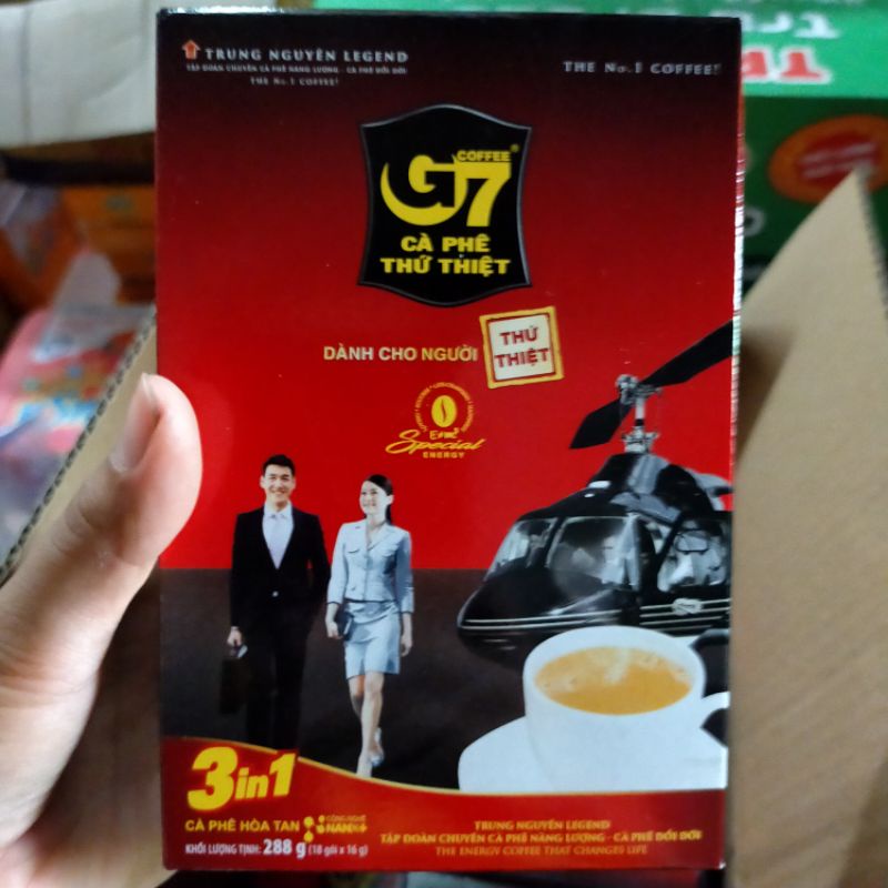 Cà phê G7 hộp 18 gói hàng có tem