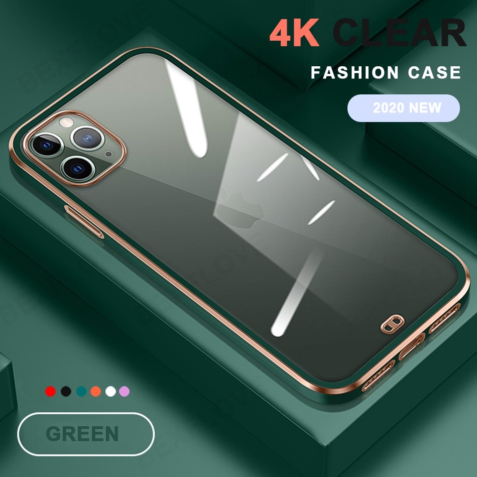 Ốp điện thoại Silicon TPU trong suốt cao cấp cho iPhone 12 11 Pro Max 12 Mini 11Pro 12Pro X XS Max | BigBuy360 - bigbuy360.vn