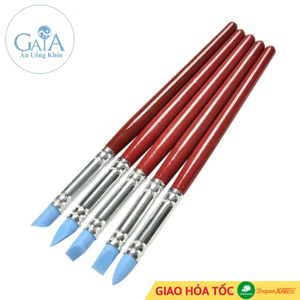 Set 5 Bút Silicon Chuyên Dụng Nặn Tượng Đất Sét Nhật, tạo hình Chibi Búp bê, Mô Hình Móc Khoá Sáng Tạo