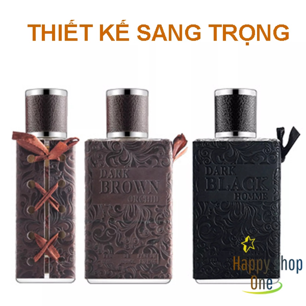 Nước Hoa Nam Cao Cấp Thơm Lâu Nam Tính Darkbrown Hương Thơm Mạnh Mẽ, Cuốn Hút, Lưu Hương 10h, Khiến Nàng Không Nỡ Rời Xa