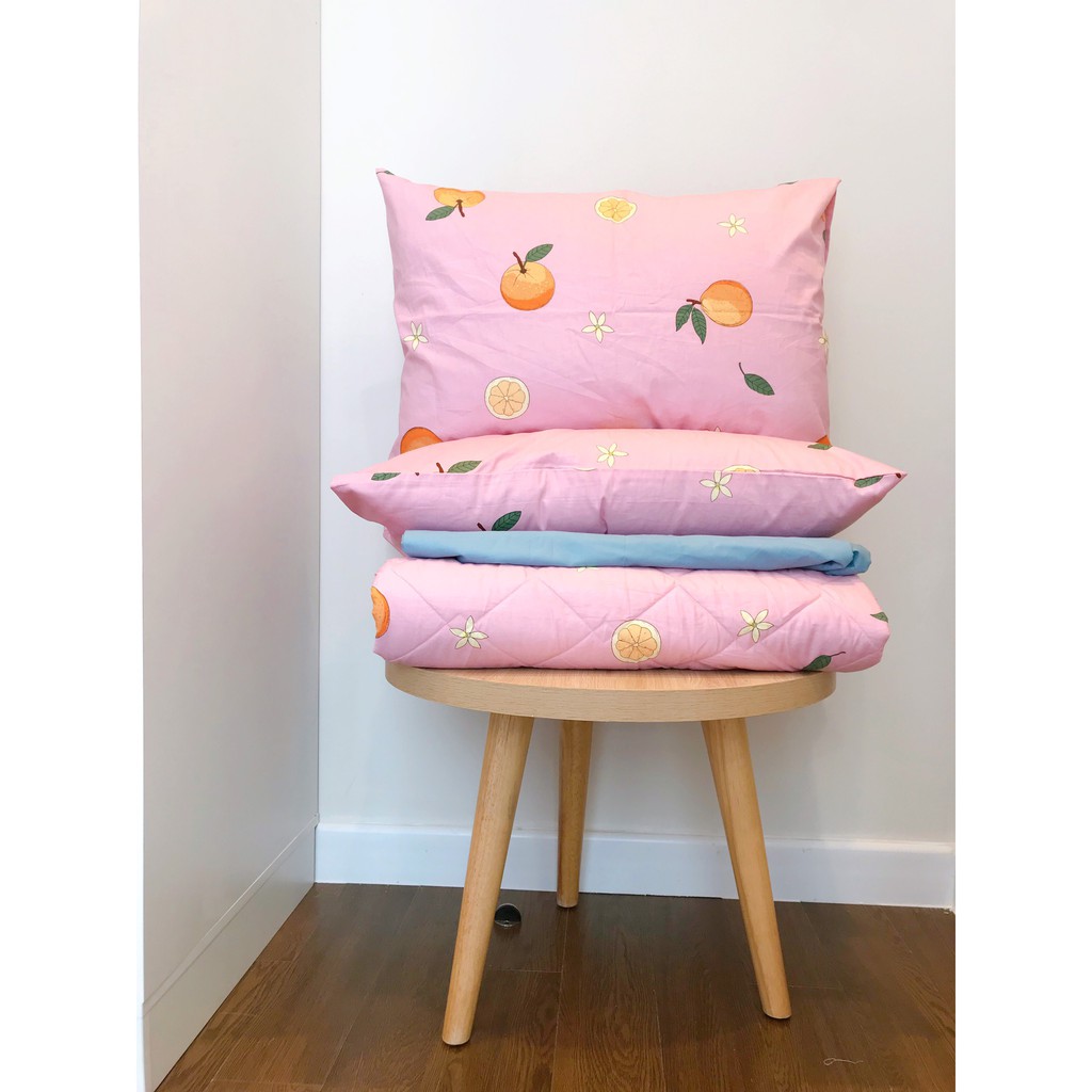 1 Vỏ gối Cotton lụa cao cấp 100% không chứa poly