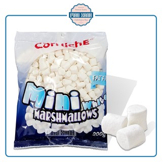 Kẹo Bông Gòn Làm Nougat Marshmallow CorNiche Trắng Mini Snow White (Gói 200g)