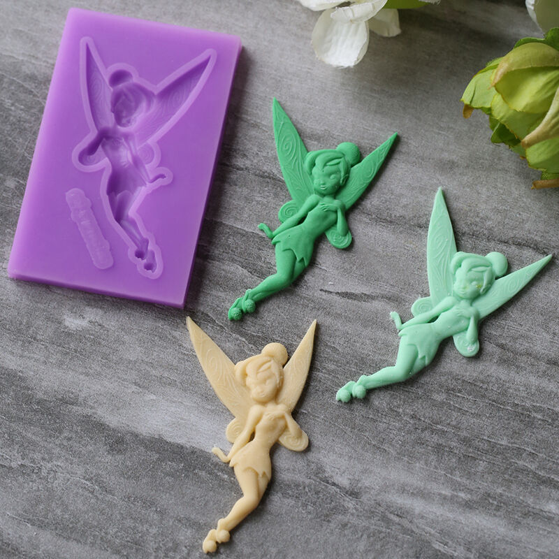 3D Childhood Flower Fairy Silicone Mold Gumpaste Chocolate Clay Baking Molds Fondant DIY Party Cake Decorating Tool