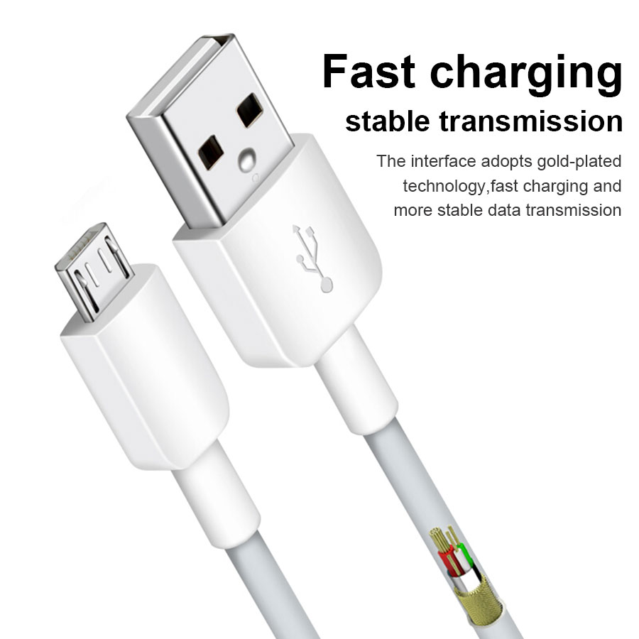 Dây Cáp Sạc Dữ Liệu Micro Usb Nhanh 1m Cho Huawei Y7P Y6P Y5P Y6 Y7 Pro Y9 2019 Nova 2i 3i