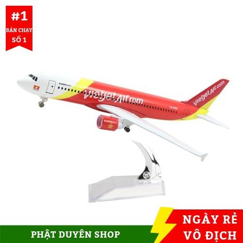 Mô hình máy bay Vietjet Air rất đẹp - Quà tăng trang trí