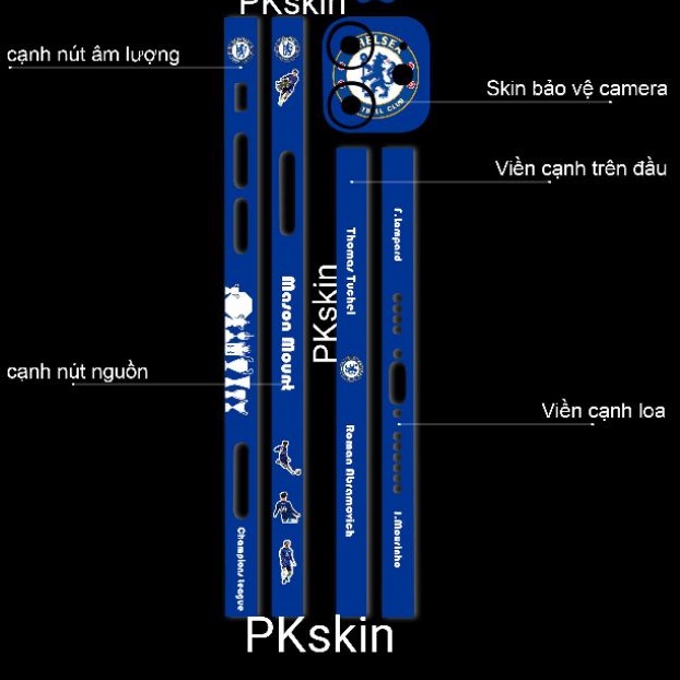 Miếng dán skin viền in hình cho iPhone 12, 12 pro, 12 pro max, 12 mini theo yêu cầu(bộ 4)