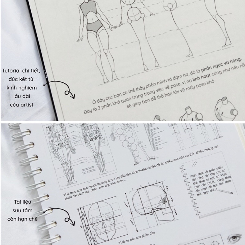 Sổ Phác Thảo Kèm Anime Tutorial Phiên Bản Premium Edition - Sổ Vẽ - Sketchbook - Ong Mặt Bự