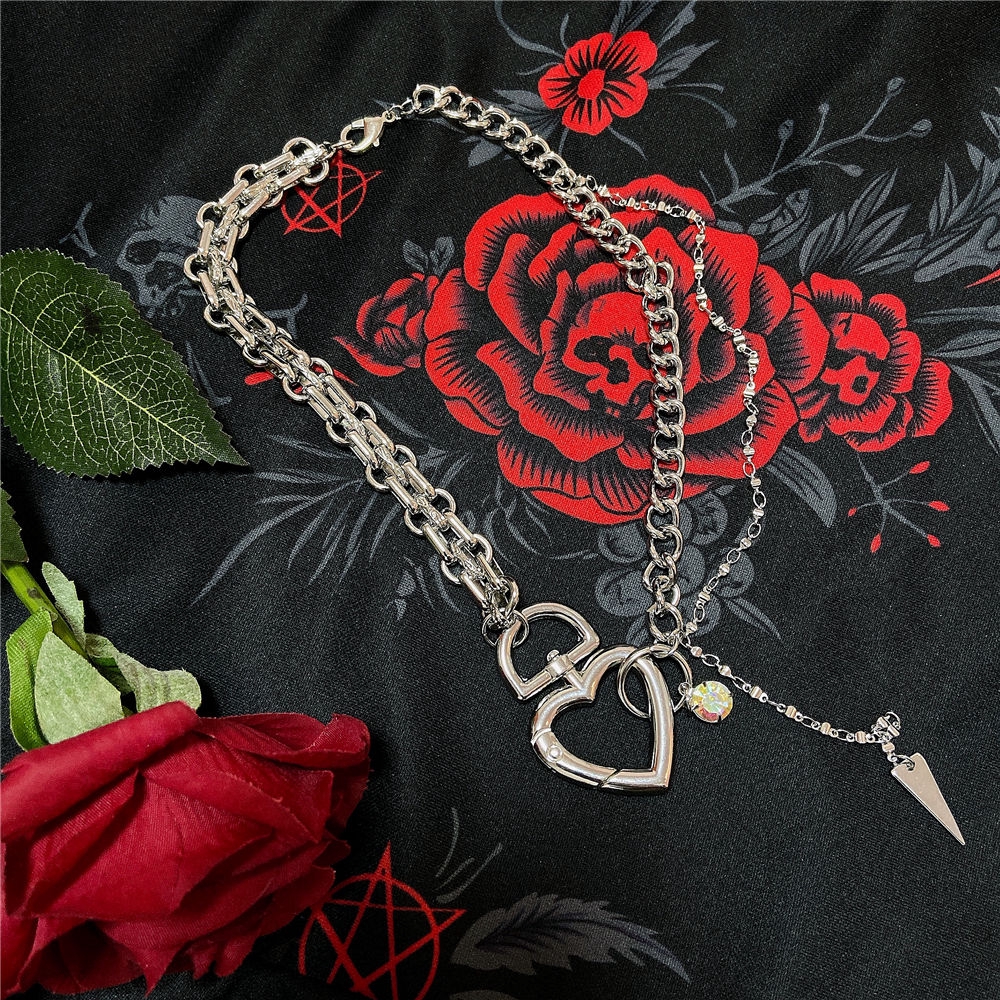 Vòng Cổ Dây Xích Mặt Trái Tim Thiết Kế Mã 22219