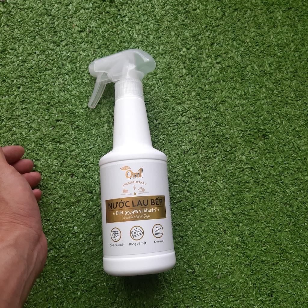 Nước lau kính ,Lau bếp đa năng cao cấp On1 500ml tinh dầu tràm, tinh dầu chanh- Hàng chính hãng N6701